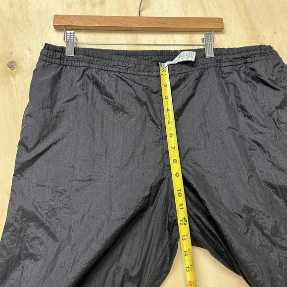 Vintage 90s Sergio Valente Track Pants Mens Large Black Nylon Colorblock Cargo - Picture 9 of 12